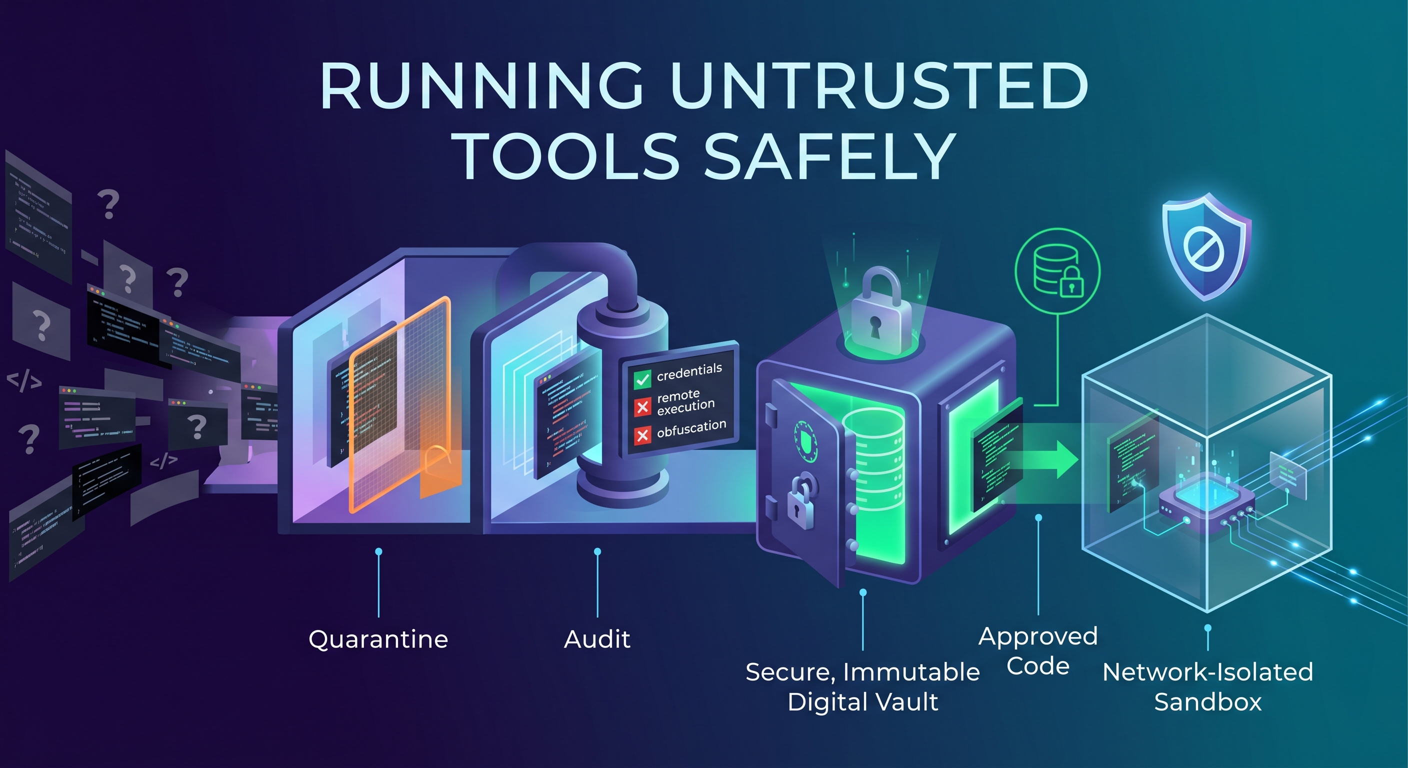 Running Untrusted Tools Safely